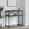 vidaXL Console Table Smoked Oak Engineered Wood Standard Console Table