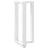 vidaXL Bar Table Leg White Powder-coated steel Adjustable height