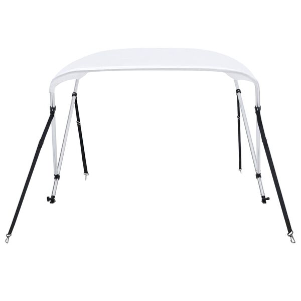 vidaXL 2 Bow Bimini Top White 59.1x47.2x43.3"
