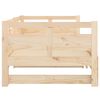 vidaXL Pull-out Day Bed Pine wood color Solid pine wood Double