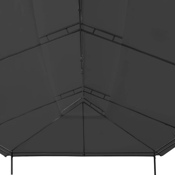 vidaXL Gazebo Anthracite Tubular Steel Large UV-Resistant Materials