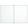 vidaXL Magnetic Whiteboard Foldable 39.4"x31.5"x0.7" Aluminum