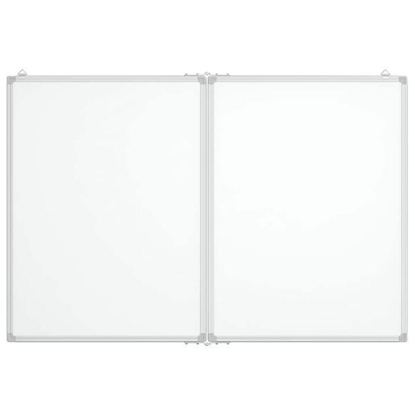 vidaXL Magnetic Whiteboard Foldable 39.4"x31.5"x0.7" Aluminum
