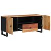 vidaXL TV Cabinet Natural wood with black