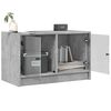 vidaXL TV Cabinet Concrete Gray Engineered Wood Compact TV Cabinet