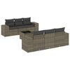 vidaXL Garden Sofa Set Gray, Dark Gray