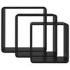 vidaXL Wall Cube Shelf Set of 3 Black MDF Large, Medium, Small