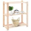 vidaXL 3-Tier Storage Racks 2 pcs 31.5"x15"x35.4" Solid Pinewood 330.7 lb