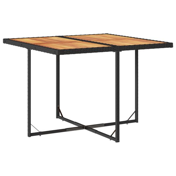 vidaXL Garden Dining Set Black and cream