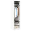 vidaXL Wardrobe White Engineered Wood Compact Wardrobe Rectangular