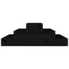 vidaXL Planter Black Solid Pine Wood 31.5 x 31.5 in. Durable Planter