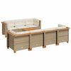 vidaXL Garden Sofa Set Beige