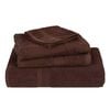 vidaXL Shower Towel Set of 4 Brown 100% cotton 27.6 x 55.1 in