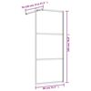 vidaXL Walk-in Shower Wall with Clear ESG Glass Gold 31.5"x76.8"