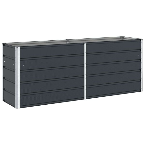 vidaXL Planter Anthracite 480 x 50 x 45 cm Galvanised Steel