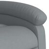 vidaXL Recliner Chair Light grey 100% polyester fabric, metal, plywood