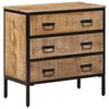 vidaXL Sideboard Natural mango wood Solid mango wood and iron