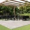 vidaXL 10 Piece Patio Lounge Set with Cushions Aluminum Anthracite