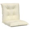 vidaXL Lowback Chair Cushion Set of 4 Cream