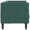 vidaXL Chesterfield Sofa Dark Green
