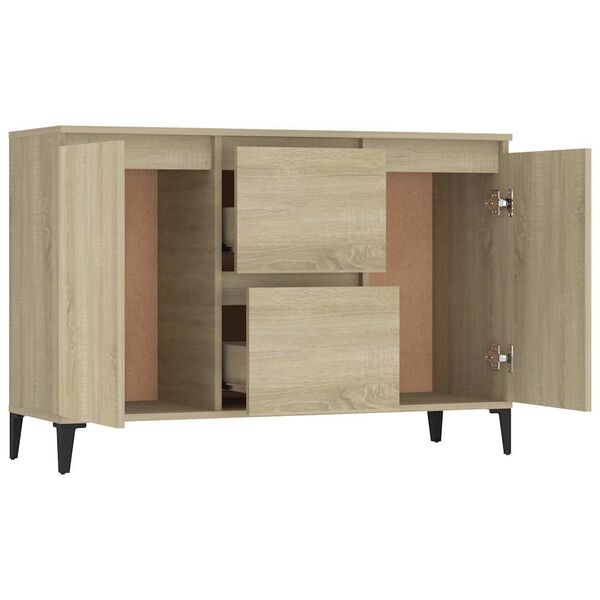 vidaXL Sideboard Sonoma Oak Engineered wood Medium Sideboard