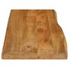 vidaXL Table Top 35.4"x15.7"x1" Live Edge Solid Wood Mango