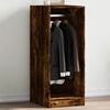 vidaXL Wardrobe Smoked oak Engineered wood Compact Wardrobe