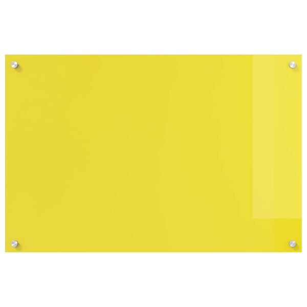 vidaXL Kitchen Backsplash Yellow 35.43 x 23.62 x 0.24 in