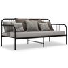 vidaXL Sofa Bed Frame Black Powder-coated metal Twin