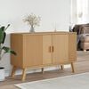 vidaXL Sideboard Brown Solid pine wood with a wax finish, engineered wood