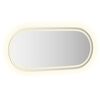 vidaXL LED Bathroom Mirror Transparent Glass 39.4 x 17.7 in