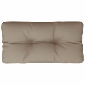 vidaXL Pallet Cushion Taupe Polyester Medium Outdoor Cushion