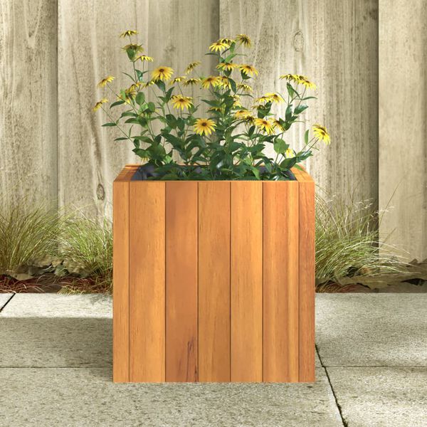 vidaXL Garden Planter Natural wood Solid Acacia wood Small Durable