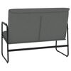 vidaXL Bench Dark Grey Fabric Rectangular Modern Loveseat