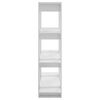 vidaXL Book Cabinet High gloss white Engineered wood Medium Book Cabinet