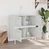 vidaXL Sideboard White Steel Standard Sideboard Rectangular