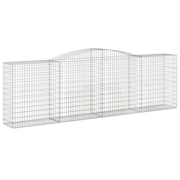 vidaXL Gabion Basket Set of 25 Silver Galvanized Iron Large Durable