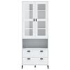 vidaXL Highboard White