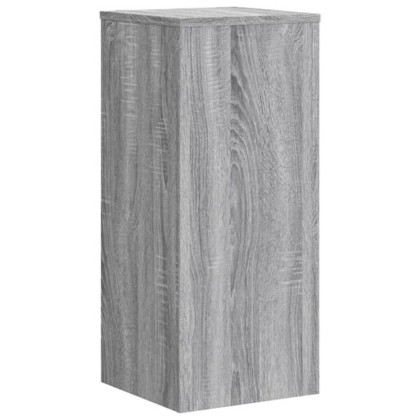 vidaXL Plant Stand Set of 2 Grey Sonoma Engineered wood