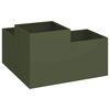 vidaXL Garden Planter Olive green 80 x 80 x 48 cm Steel