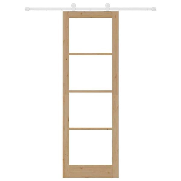 vidaXL Sliding Door ORKDAL Natural 30.71 x 91.34 in