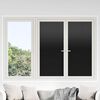 vidaXL Window Film Black PVC 17.7 x 393.7 in Removable Covers