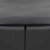 vidaXL Outdoor Storage Cabinet Black Polypropylene Compact
