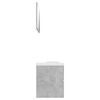 vidaXL Bathroom Furniture Set Concrete Grey, White Engineered Wood, Ceramic