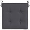 vidaXL Garden Chair Cushions 6 pcs Anthracite 19.7"x19.7"x1.6" Oxford Fabric
