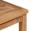 vidaXL Dining Table Natural Solid Teak Wood Standard Seats Many