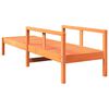 vidaXL Sun Lounger Wax brown Solid pine wood 78.5 x 24.4 x 21.7 in