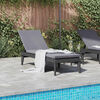 vidaXL Sun Lounger Anthracite Polypropylene 73.2 x 23.6 x 11.4 in