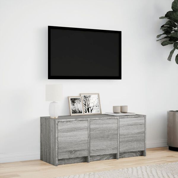 vidaXL TV Cabinet Grey Sonoma Engineered wood 38.2 x 13.4 x 15.7 in