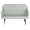 vidaXL Bench Light Grey Velvet Medium Seats Many Loveseat
